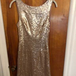 Lulus Gold Mini Dress